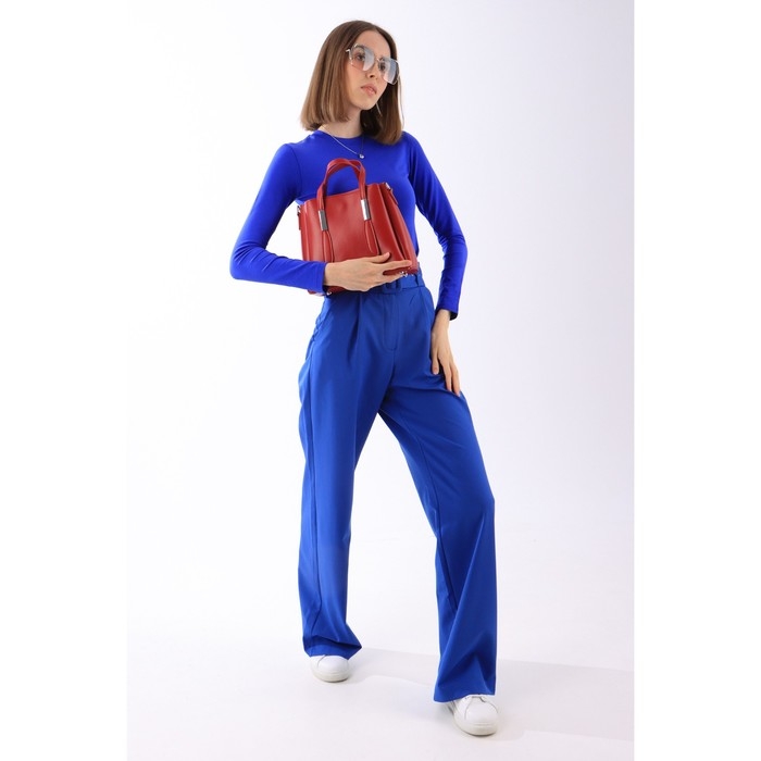 Сумка женская тоут на молнии, цвет красный