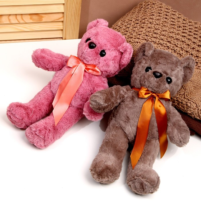 Мягкая игрушка &laquo;Мишутка с бантом&raquo;, цвета МИКС