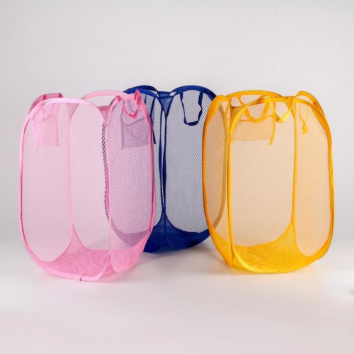 Корзина для игрушек Доляна, складная, 36&times;36&times;58 см, цвет МИКС