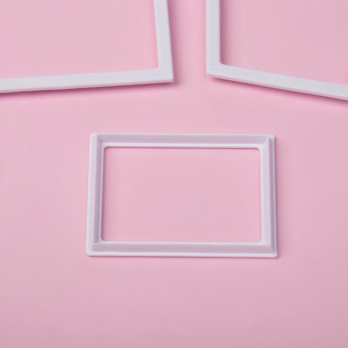 Выемки для теста Доляна &laquo;Домик&raquo;, набор 4 шт, кондитерскин, пластик, белые