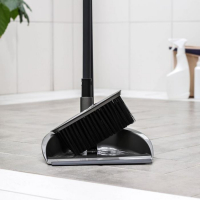 Щётка для пола с совком и кромкой &laquo;Классика&raquo;, цвет антрацит