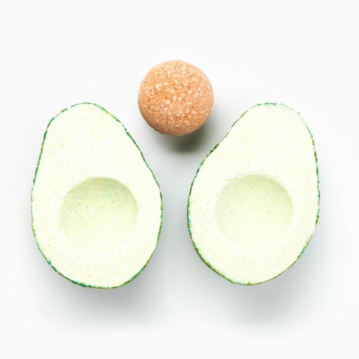 Бомбочка для ванны &laquo;Авокадо&raquo;, 130 г, аромат мяты и яблока, BEAUTY FOOD