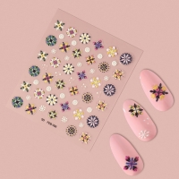 Наклейки для ногтей &laquo;Праздничное настроение&raquo;, объёмные, разноцветные