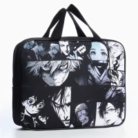 Папка для труда А4 на молнии текстиль 70мм 350 х 270 унив &laquo;1 сентября: Аниме картинка&raquo;