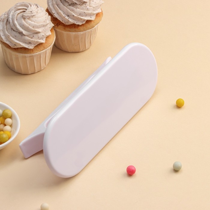 Кондитерский утюжок для мастики Доляна, 20,5&times;7,5 см, цвет белый