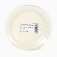 Тарелка одноразовая бумажная &laquo;Керамика белая, узоры&raquo;, 18 см