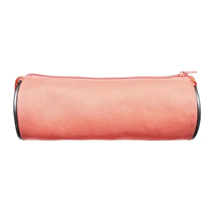 Набор канцелярский 10 предметов (Пенал-тубус 65&times;210 мм, ручки 4 штуки цвет синий, линейка 15 см, точилка, карандаш 2 штуки, текстовыделитель), персиковый