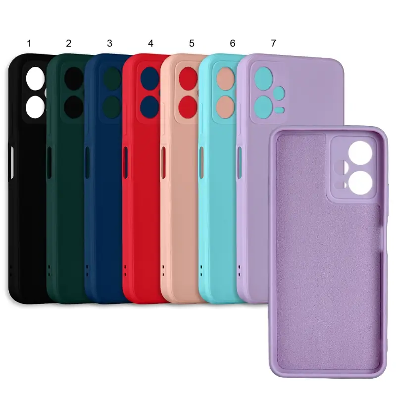 Чехол Xiaomi Poco X5 цветной силикон