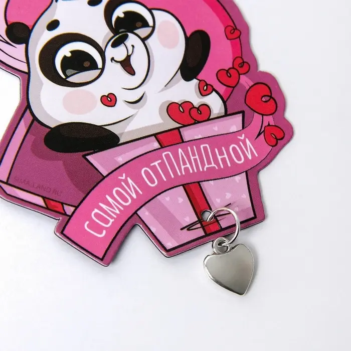 Магнит с металлической подвеской &laquo;8 Марта&raquo;, 6&times;8 см