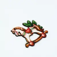 Ёлочная игрушка - подвеска новогодняя &laquo;Лошадка-качели&raquo;, 7.7&times;6.9 см