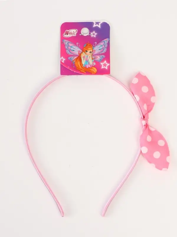 Ободок для волос &laquo;Бантик&raquo; розовый, Винкс