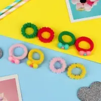 Резинка для волос "Прелесть" (набор 8 шт) бантик, микс