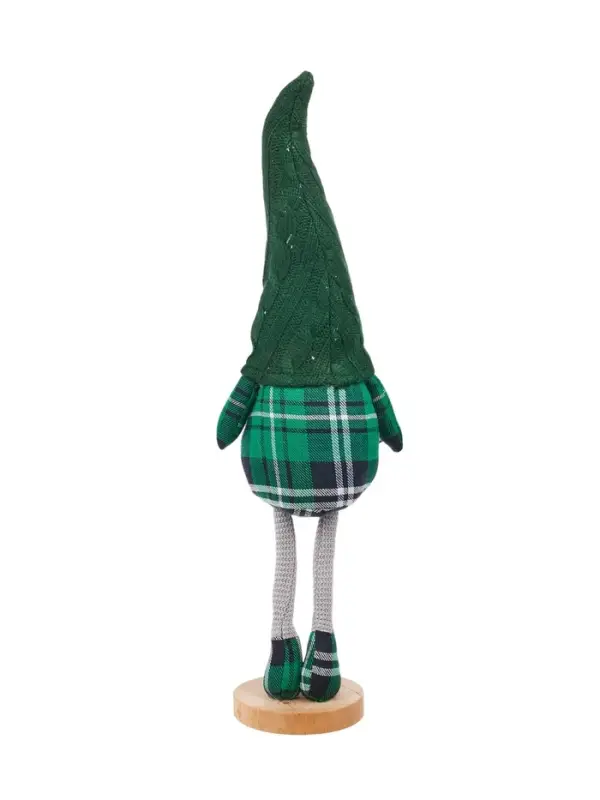 Фигура текстиль &laquo;Гном в зелёном&raquo; 54 см, 1 LED, от батареек AG13&times;3, свечение тёплое белое