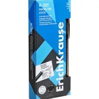 Ручка гелевая стираемая ErichKrause R-301 Magic Gel, узел 0.5 мм, чернила чёрные, длина письма 200 м, цена за 1 шт.