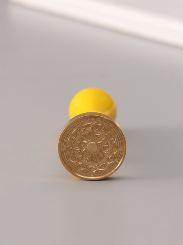 Сургучный набор "Солнце и луна" печать, ручка, сургуч 12,5х10х3,6 см