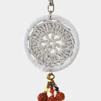 Брелок "Ловец снов" 19 см, цв. серый