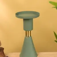 Подсвечник на 1 свечу текстурный "Болотный" 10,5х10,5х19,5 см