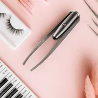 Пинцет LP-02, косметический, подсветка, батарейки в комплекте