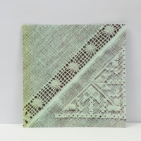 Фотофон двусторонний картон плотность 350 гр "Лён" 50х50 см