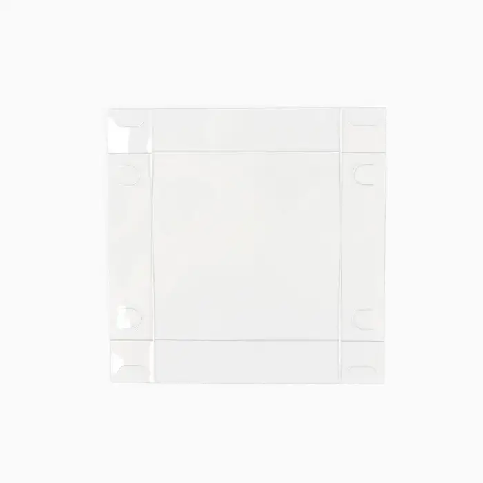 Коробка для кондитерских изделий с пластиковой крышкой &laquo;Счастья в Новом году&raquo;, 10.5 х 10.5 х 3 см