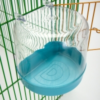 Купалка для птиц, внешняя 12 х 9 х 11 см, бирюзовая
