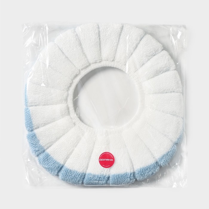 Чехол на сиденье для унитаза на резинке &laquo;Полоски&raquo;, 31,5&times;31,5 см, 75 г, цвет МИКС