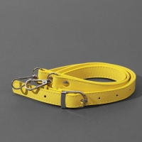 Ручка для сумки из экокожи, с карабинами, 125 &times; 1,8 см, цвет жёлтый