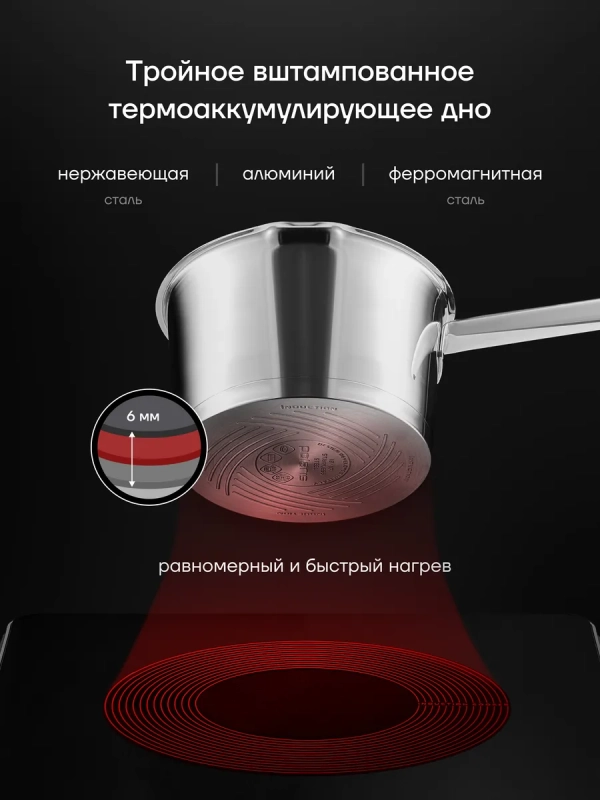 Ковш с крышкой Loretto-16SP 1,5л