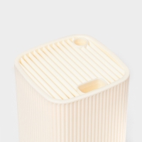 Подставка для ножей Доляна &laquo;Loft&raquo;, 11&times;11&times;22 см, пластик, бежевый