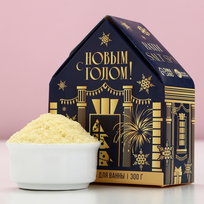 Соль для ванны &laquo;С Новым Годом!&raquo;, 300 г, аромат нежной ванили, ЧИСТОЕ СЧАСТЬЕ