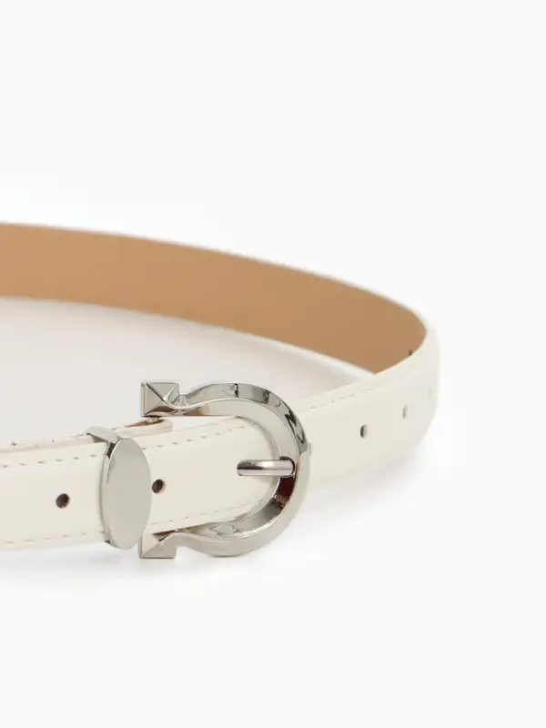 Ремень жен 04-01-02-01, Март2507, 2,3*0,3*110 см, без винта, пряж металл, 1 прокол,