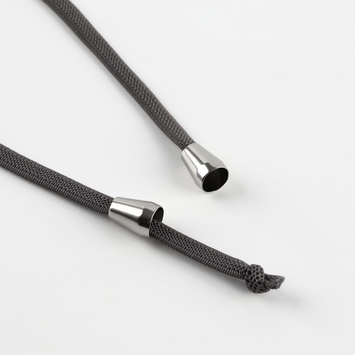 Наконечник для шнура, d = 4 мм, 13 &times; 10 мм, 100 шт, цвет серебряный