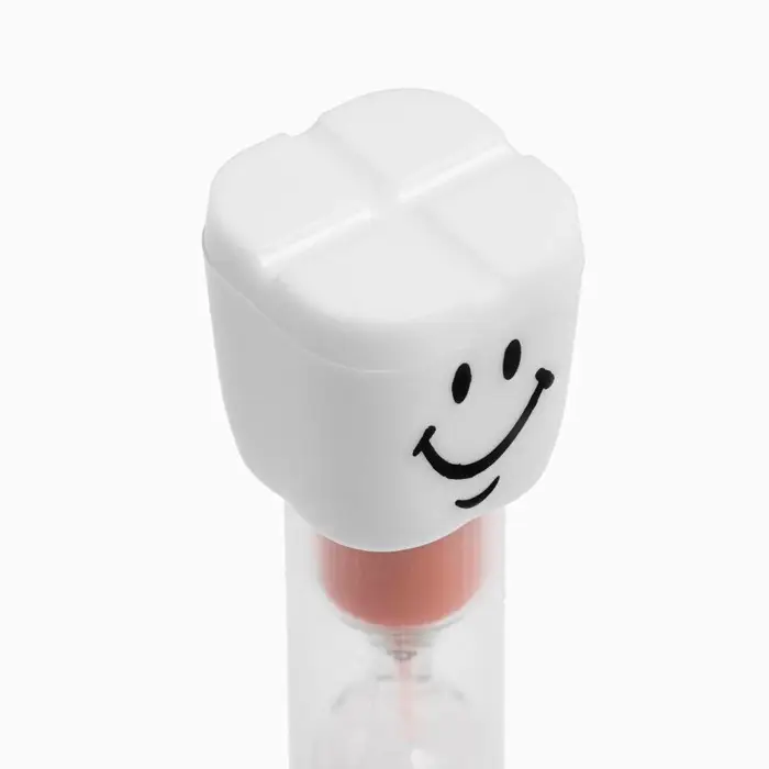 Песочные часы "Зубик", на 3 минуты, 9 х 2 см, красные