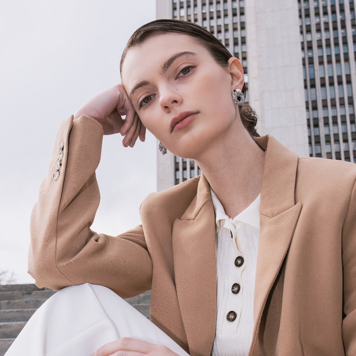 Серьги металл &laquo;Круги переплетение&raquo;, цвет серебро