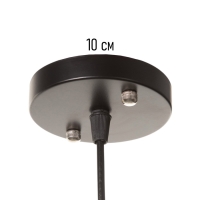 Светильник "Чикаго" 1х40Вт Е27 черный/коричневый 39х39х35(135)см