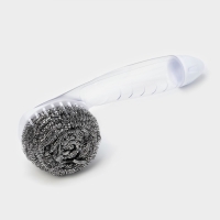 Губка для посуды Доляна, с ручкой дозатором, 21,5&times;6,5&times;6 см