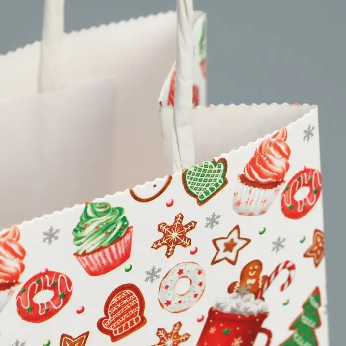 Пакет подарочный новогодний крафтовый &laquo;Сладкого Нового года&raquo;, 15 х 10 х 6 см