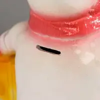 Фигура "Снеговик с подарком" 19 см, красный