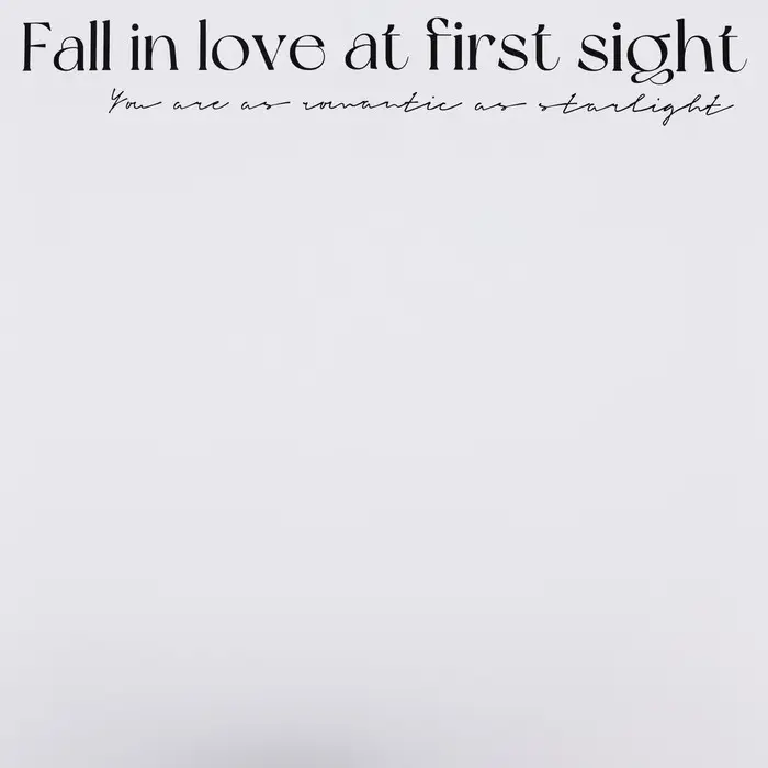 Пленка для цветов матовая, &laquo;Любовь&raquo;, 58&times;58 см, белый