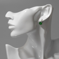 Серьги со стразами &laquo;Конфетти&raquo; каникулы круг, цвет МИКС в серебре