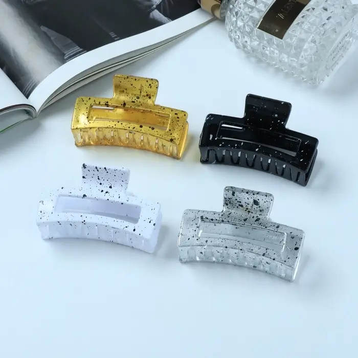 Крабик для волос &laquo;Пелагея&raquo;, прямой, 6.5 см, МИКС