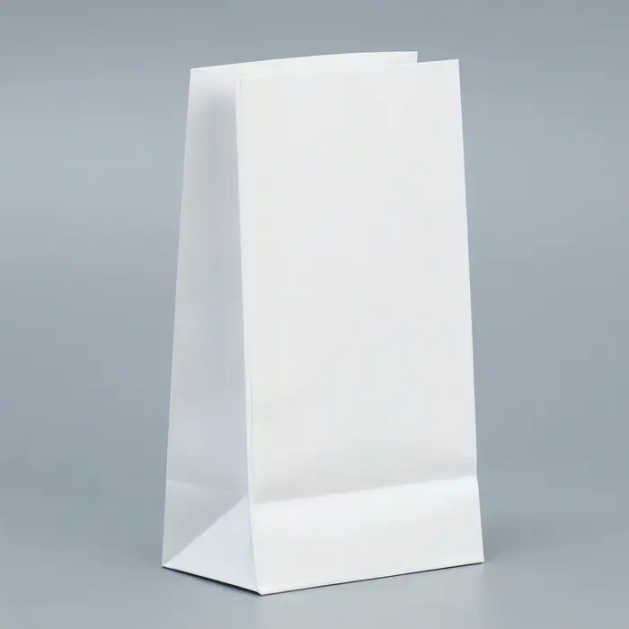 Пакет подарочный без ручек &laquo;С Новым Годом&raquo;, белый, с тиснением, 10&times;19.5&times;7 см