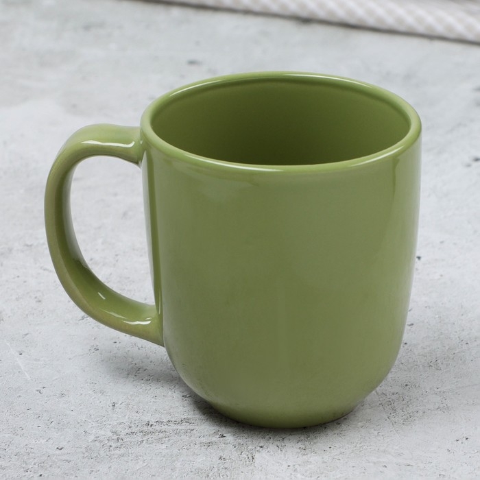 Кружка керамическая Dolce Ceramo &laquo;Олива&raquo;, 450 мл, зелёная