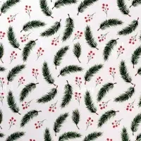 Упаковочная бумага на новый год глянцевая двусторонняя &laquo;Новогодние ветви&raquo;, 70 х 100 см