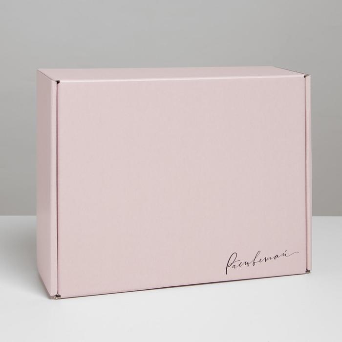 Коробка подарочная складная, упаковка, &laquo;Розовый&raquo;, 27 х 21 х 9 см