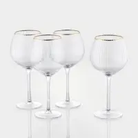 Набор бокалов для вина "Орион" 550 мл, 4 шт, р-р 1й шт10х22см