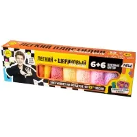 Игрушка в наборе Легкий пластилин Влад А4 12 шт с шариковым пластилином огненные цвета коробка 10948