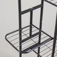 Подставка для цветов Greengo, 5 полок, 44 &times; 22 &times; 95 см, напольная, металл, тёмно-серая