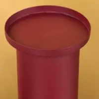 Подсвечник на 1 свечу текстурный "Баклажановый" 10,5х10,5х19 см