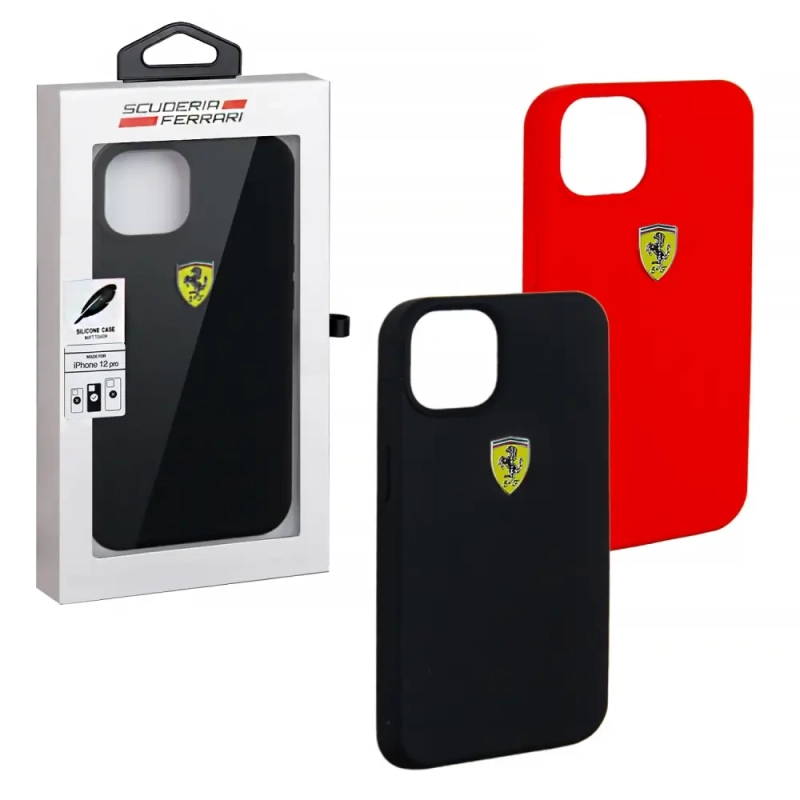 Чехол iph 12/12 Pro Ferrari silicone